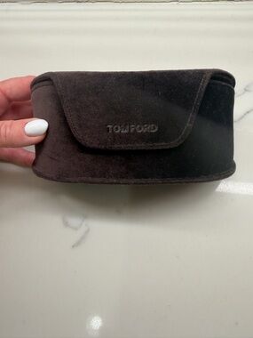 Tom Ford Brown Suede Sunglasses Case